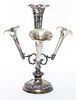 A Victorian Silver-plate Epergne Height 13 3/8 inches.