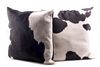 Natural Black & White Cowhide Two Pillow Set