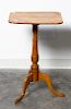 * A George III Fruitwood Candle Stand Height 26 1/2 inches.