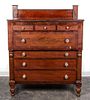 An American Mahogany Chest of Drawers Height 50 x width 46 x depth 21 inches.