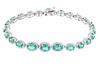 Luxury 8.80ct Emerald Diamond & Platinum Bracelet