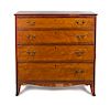* An American Maple Chest of Drawers Height 40 x width 39 3/4 x depth 20 1/4 inches.