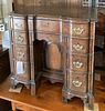 Chippendale Style Mahogany Block Front Kneehole Desk