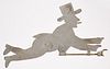 Flying Man in Top Hat and Tails Weathervane