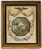 American Needlework with House