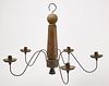 Early Hanging Five Arm Chandelier