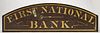 First National Bank Sign