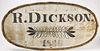 Early Dickson Trade Sign