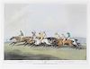 (SPORTING PRINT) Horse Racing/La Course De Chevaux. By Samuel Howitt. London: Edward Orme, 1807. Framed. Height 20 x width 24 in