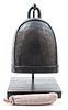 A Tibetan Style Cast Metal Bell Height overall 16 1/2 inches.
