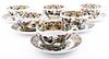 * A Set of Six Chinese "Hundred Butterflies" Porcelain Cups and Saucers Diameter of saucers 5 3/8 inches.