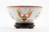 * A Chinese Export Style Porcelain Punch Bowl Diameter 9 3/4 inches.