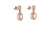 Morganite Diamond & 14k Rose Gold Earrings