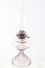 Early 1900's No. 3 Queen Glass Table Oil Lamp
