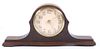 Mid-Late 20th Century Quartex Walnut Mantle Clock