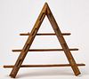 Tramp Art Triangular Shelf