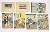 Lot of Antique Japanese Woodblock Prints