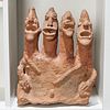 Koma-Bulsa Culture, four-Janus-headed clay figure