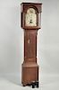 S. Hoadley Grain Painted Tall Case Clock