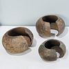 Mbole Peoples, (3) large currency cuffs