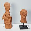 Style of Katsina Culture, (2) terracotta figures