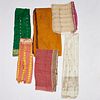 Group vintage Indian silk saris