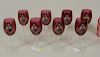 Eight Imperial Russian Wine Glasses