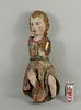 Continental/Colonial Carved & Polychrome Figure