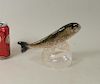 Ken Carder Glass Sculpture "Leaping Trout"