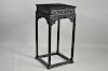 Chinese Intricately Carved & Ebonized Urn Stand