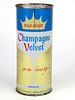 1960 Champagne Velvet Beer 16oz  One Pint Flat Top Can 227-29