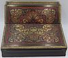 Antique Signed French Boulle Writing Lap Desk.