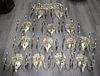 13 Caldwell Style Silverplate Shield Form Sconces