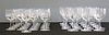 40 Pieces Of Signed Baccarat Stemware.