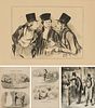 Honoré Daumier  (4) Lithographs