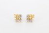 18K Yellow Gold & Diamond Earrings