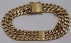 JEWELRY. Italian 18kt Gold Double Chain Bracelet.