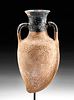 Greek Attic Pottery Amphoriskos - Almond Form