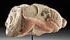 Fine & Rare Akalan Polychrome Relief Fragment w/ Lion