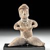 Olmec Pottery Seated Female Figure
