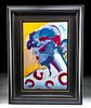 Signed & Framed Peter Max "Palm Beach Lady" (2006)