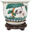 Chinese Porcelain Crane Planter