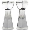 (2 Pc) Baccarat Diomede Glass Candle Holders