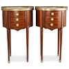 (2 Pc) Louis XVI Style Nightstands Side Tables