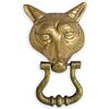 Vintage Brass Fox Door Knocker