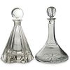 (2 Pc) Pair of Liquor Glass Decanters