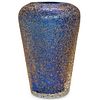 Murano Style Blue Glass Vase