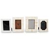 (4 Pc) Continental Carved Bone Picture Frames