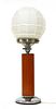 An Art Deco table lamp,