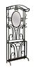 An Art Deco wrought iron hall stand,